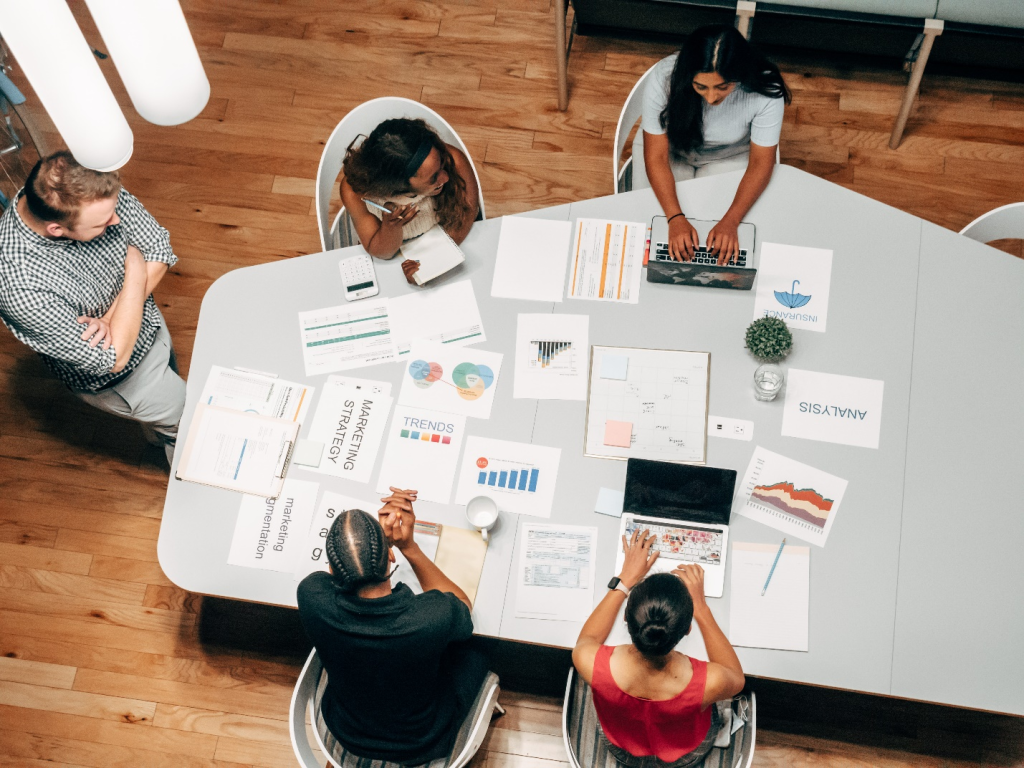 Marketing Agency Discussing Social Media Ads