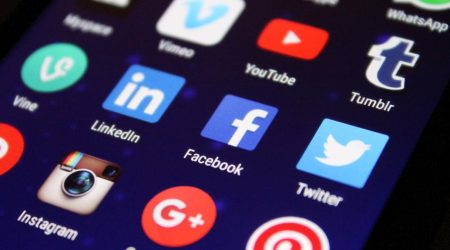 Apps on a phone screen