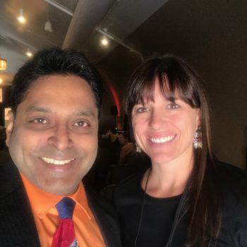 Makarand - with Boss Mom CEO Dana Malstaff